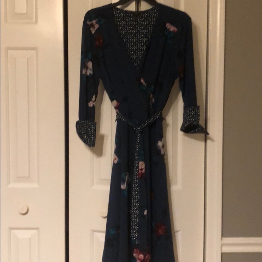 COPY - WHBM Reversible Faux Wrap Dress